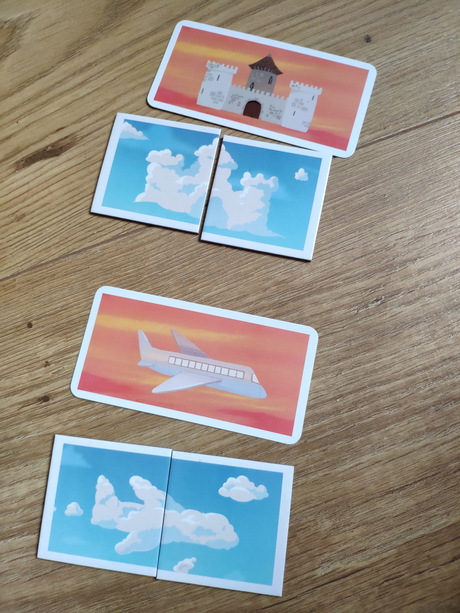 Karty i chmury z gry Obłoczki